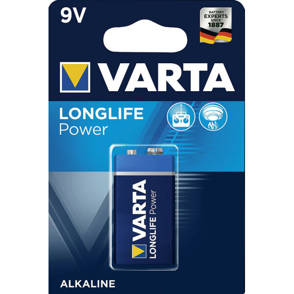 Varta Batterie Varta Longlife Power E-Block 9 V  Inhalt: 1 Stück